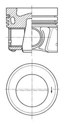 Поршень KOLBENSCHMIDT 41661610 - zapix