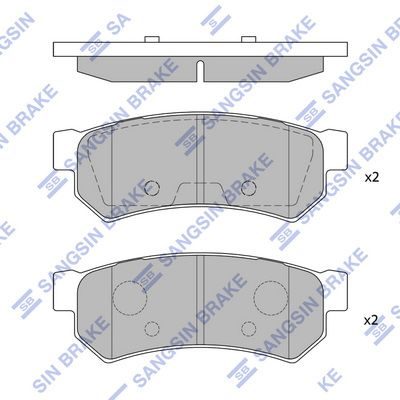 Гальмівні колодки дискові HI-Q SP1257 - zapix