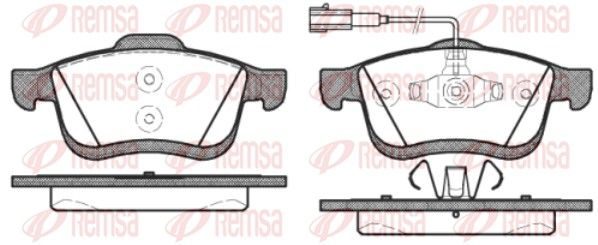 Гальмівні колодки дискові REMSA 118322 - zapix