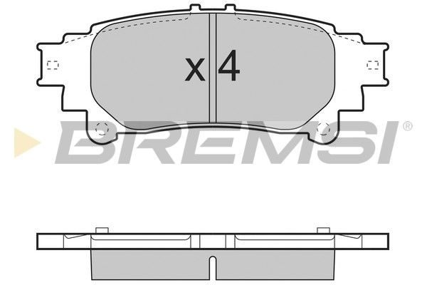 Гальмівні колодки дискові BREMSI BP3534 - zapix