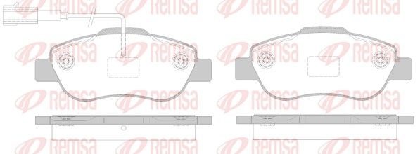 Гальмівні колодки дискові REMSA 110002 - zapix