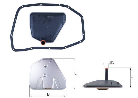Фільтр АКПП MAHLE HX233D - zapix