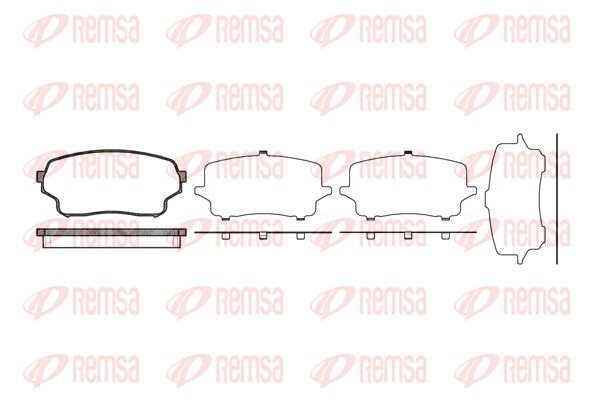 Гальмівні колодки дискові REMSA 116601 - zapix