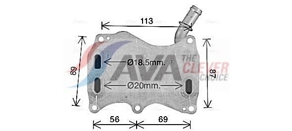 Оливний радіатор двигуна AVA QUALITY COOLING MS3749 - zapix