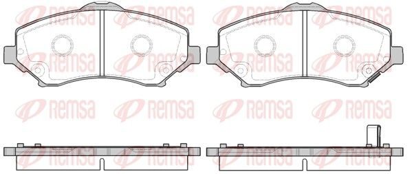 Гальмівні колодки дискові REMSA 125902 - zapix