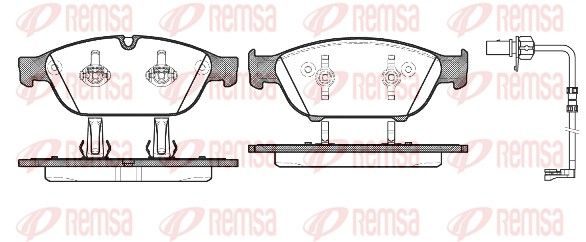 Гальмівні колодки дискові REMSA 144112 - zapix