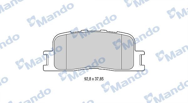 Гальмівні колодки дискові MANDO MBF015873 - zapix