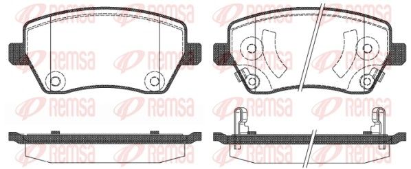Гальмівні колодки дискові REMSA 098702 - zapix