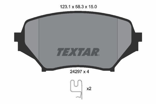 Гальмівні колодки дискові TEXTAR 2429701 - zapix