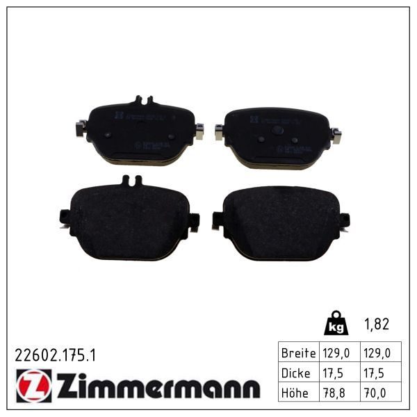 Гальмівні колодки дискові ZIMMERMANN 226021751 - zapix