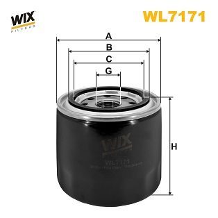 Оливний фільтр WIX FILTERS WL7171