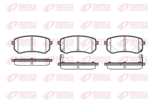 Гальмівні колодки дискові REMSA 113502 - zapix
