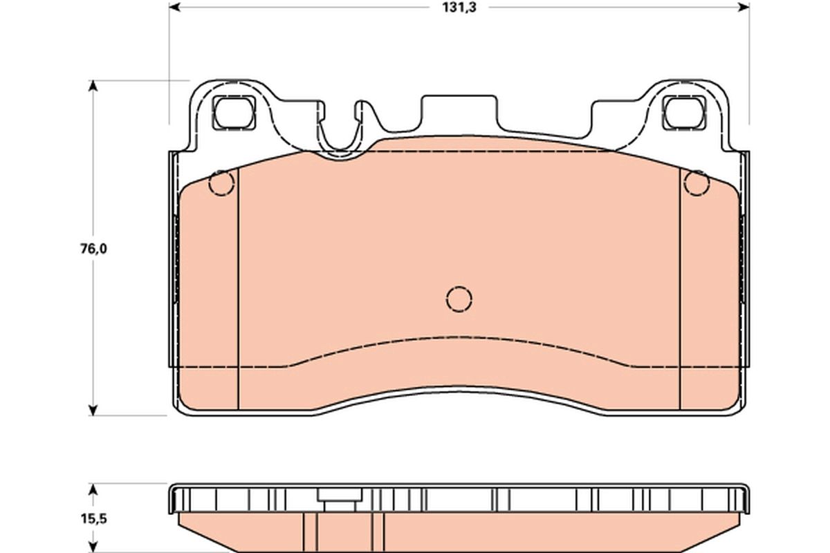 Гальмівні колодки дискові TRW GDB1906 - zapix