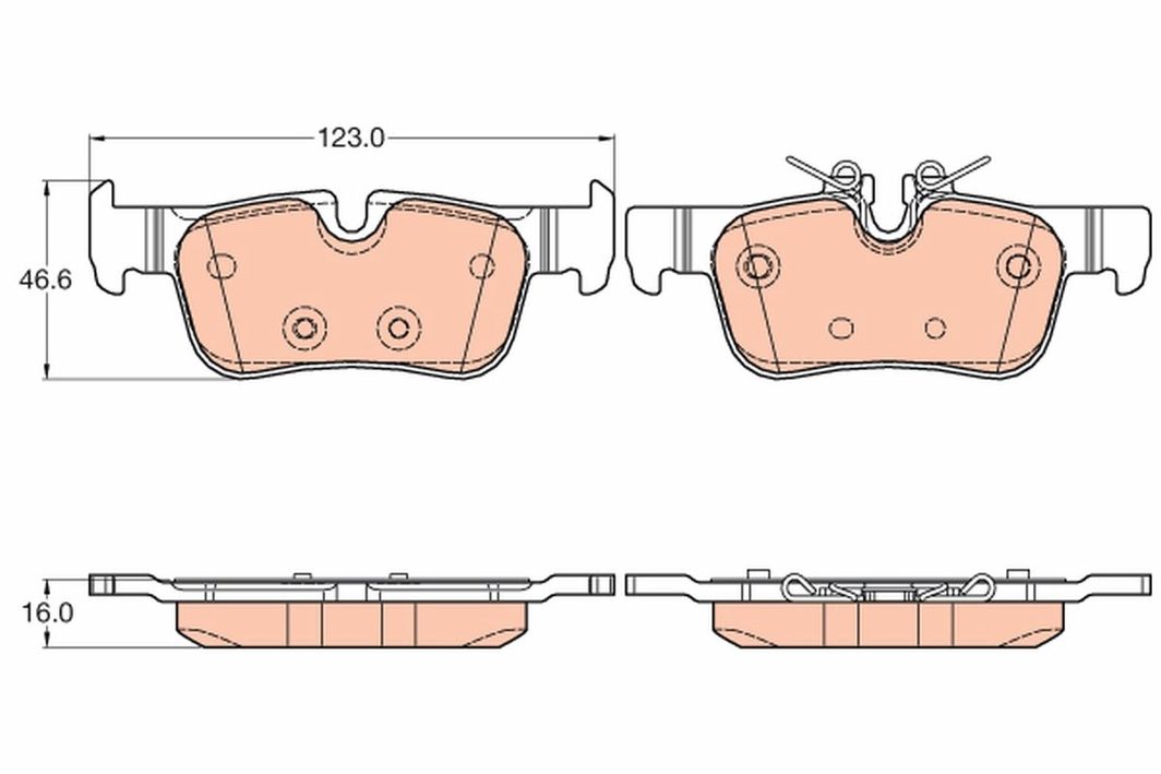 Гальмівні колодки дискові TRW GDB2063 - zapix