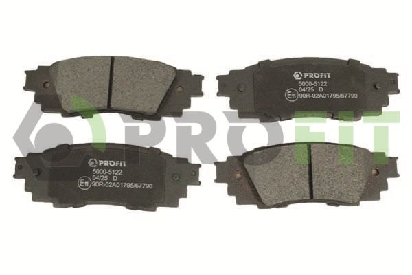 Гальмівні колодки дискові PROFIT 50005122 - zapix