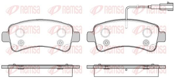 Гальмівні колодки дискові REMSA 158802 - zapix