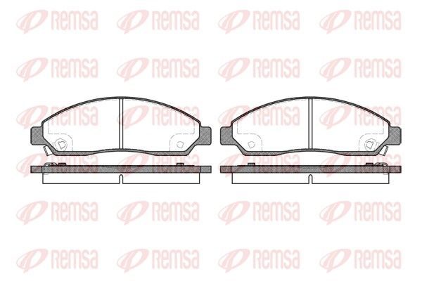 Гальмівні колодки дискові REMSA 109814 - zapix