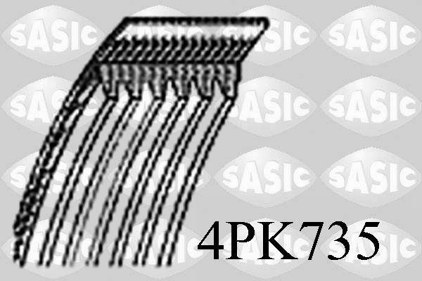 Поліклиновий ремінь SASIC 4PK735 - zapix