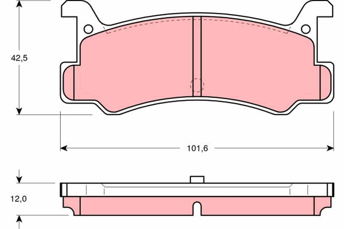 Гальмівні колодки дискові TRW GDB375 - zapix