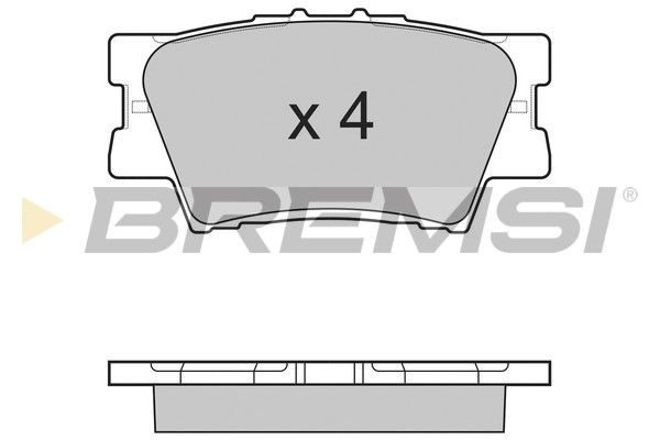 Гальмівні колодки дискові BREMSI BP3252 - zapix
