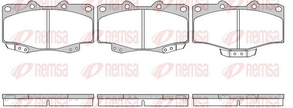 Гальмівні колодки дискові REMSA 031504 - zapix