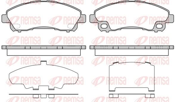 Гальмівні колодки дискові REMSA 164500 - zapix