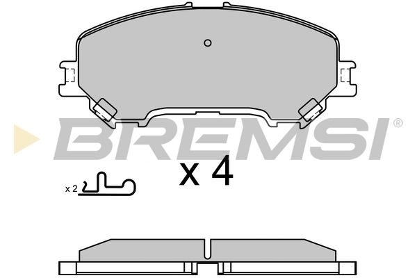 Гальмівні колодки дискові BREMSI BP3629 - zapix
