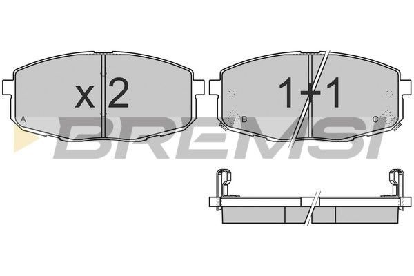 Тормозные колодки дисковые BREMSI BP3147