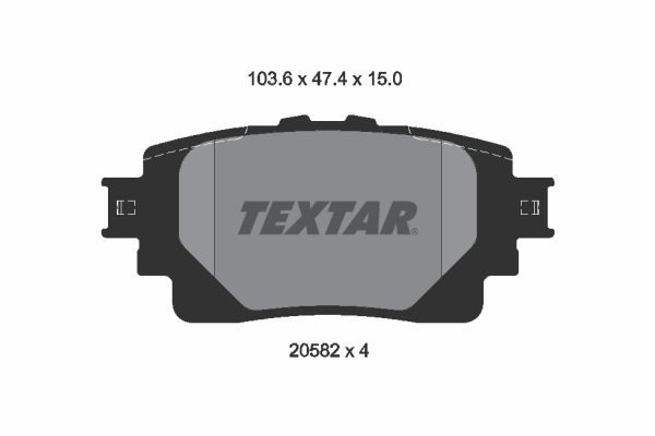 Тормозные колодки дисковые TEXTAR 2058201