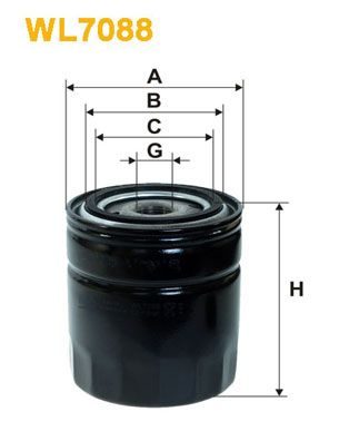 Оливний фільтр WIX FILTERS WL7088