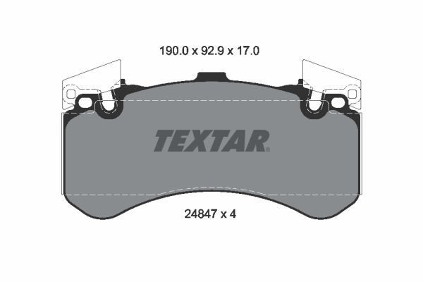Гальмівні колодки дискові TEXTAR 2484701 - zapix