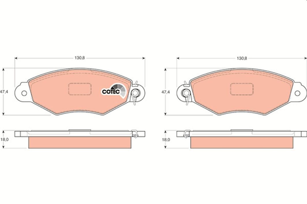 Гальмівні колодки дискові TRW GDB1321
