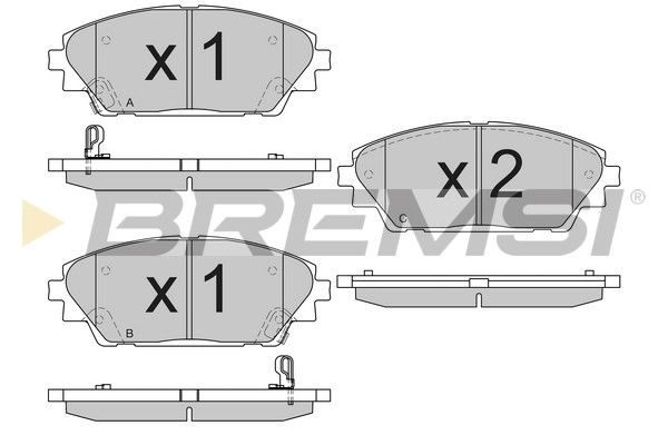 Гальмівні колодки дискові BREMSI BP3556 - zapix