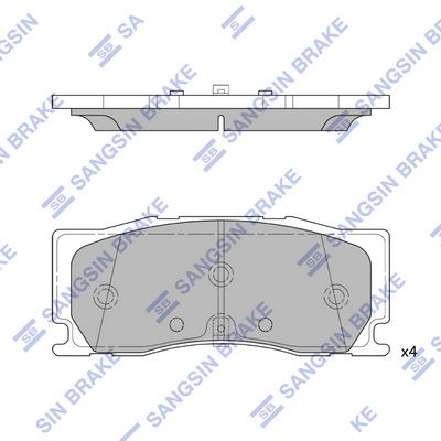 Гальмівні колодки дискові HI-Q SP4441 - zapix