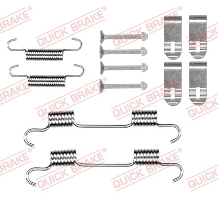 Монтажний комплект барабанних гальмівних колодок QUICK BRAKE 1050078 - zapix