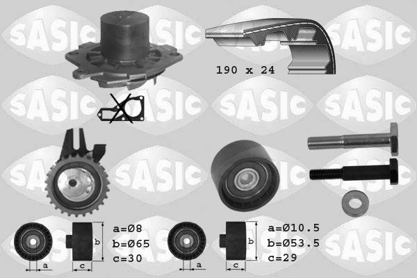 Комплект ременя ГРМ SASIC 3906004 - zapix