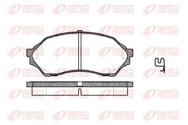 Гальмівні колодки дискові REMSA 069900 - zapix
