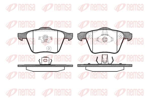 Гальмівні колодки дискові REMSA 104300 - zapix
