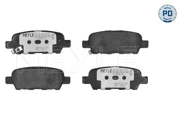 Гальмівні колодки дискові MEYLE 0252387114PD - zapix