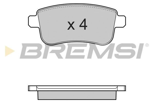 Гальмівні колодки дискові BREMSI BP3384 - zapix