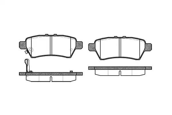 Гальмівні колодки дискові WOKING P1088301 - zapix
