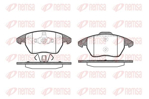 Гальмівні колодки дискові REMSA 103010 - zapix
