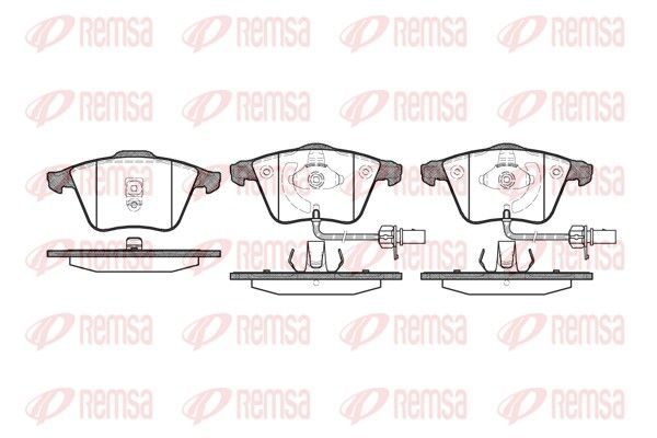 Гальмівні колодки дискові REMSA 096402 - zapix