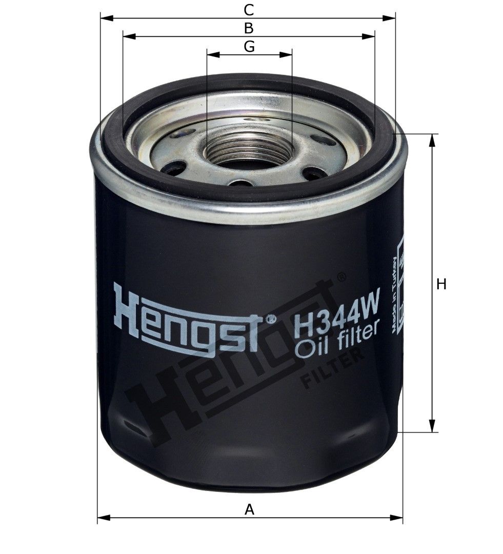 Оливний фільтр HENGST FILTER H344W