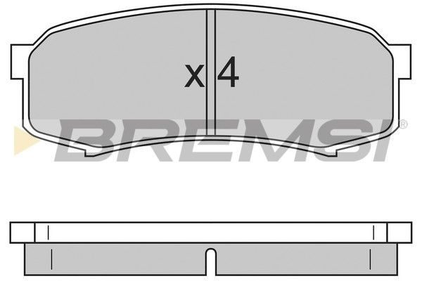 Гальмівні колодки дискові BREMSI BP2597