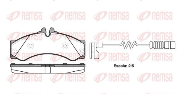Гальмівні колодки дискові REMSA 061412 - zapix