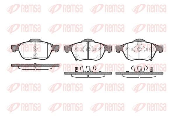 Гальмівні колодки дискові REMSA 105402 - zapix