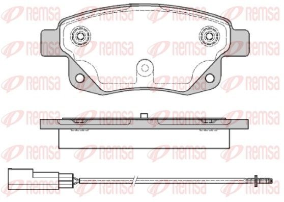 Гальмівні колодки дискові REMSA 125201 - zapix