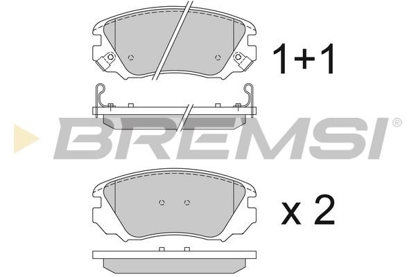 Гальмівні колодки дискові BREMSI BP3376