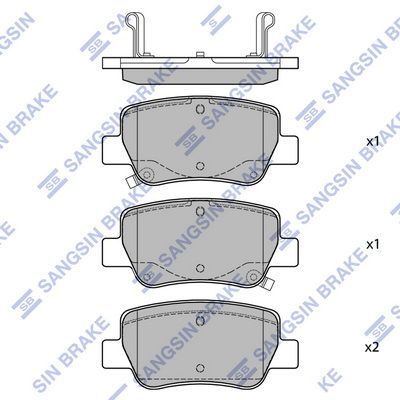 Гальмівні колодки дискові HI-Q SP1578 - zapix